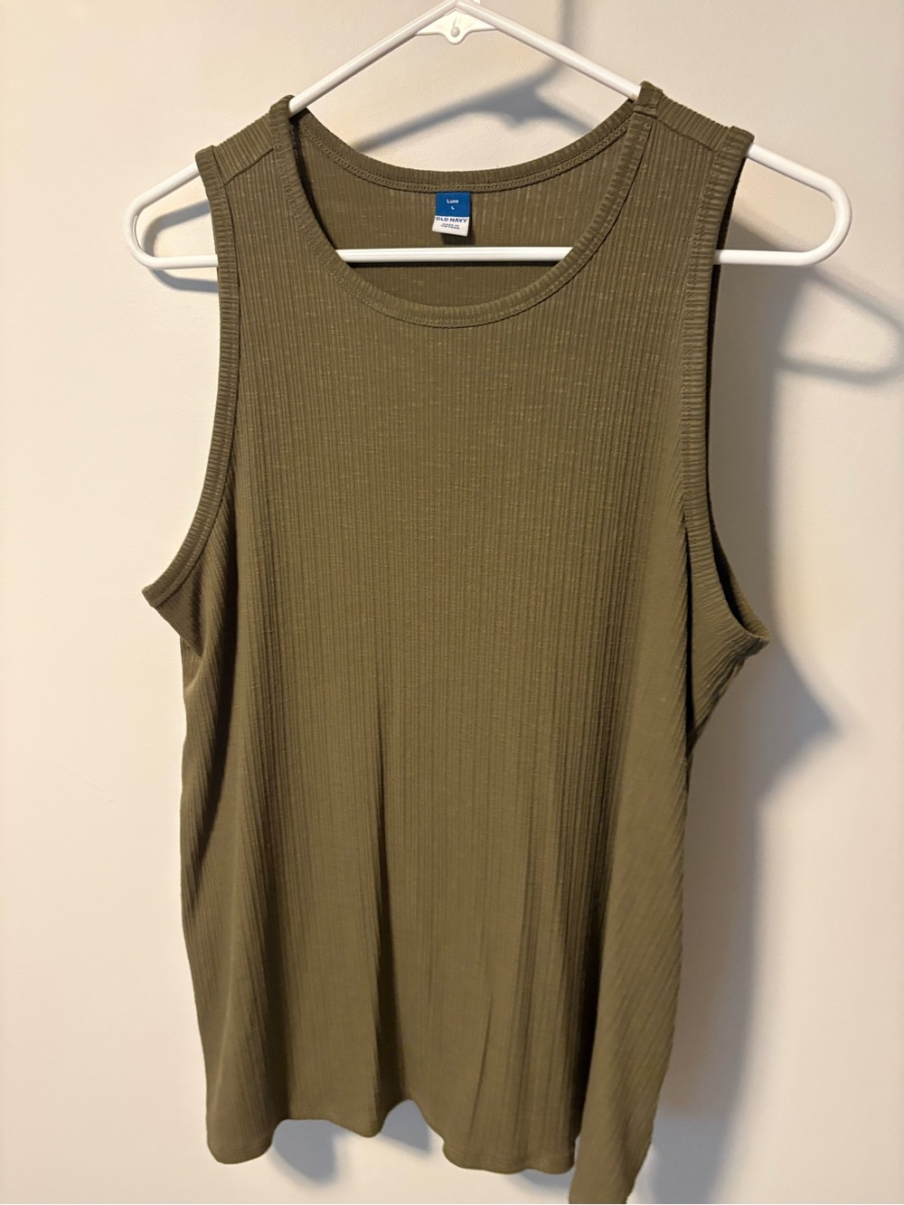 Old Navy Olive Ribbed Tank Top